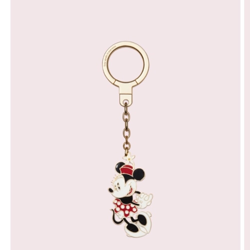 Kate spade Minnie Mouse jeweled key ring